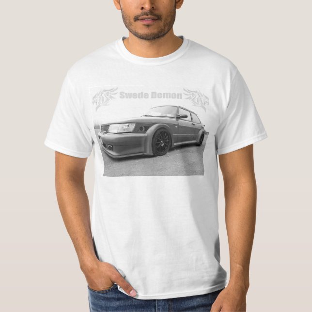 Camiseta del demonio de SAAB 900 sueco (Anverso)