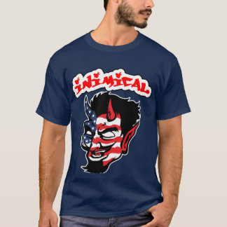 Camiseta del demonio estadounidense hostil