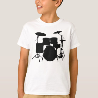 Camiseta del deporte de los niños de los tambores