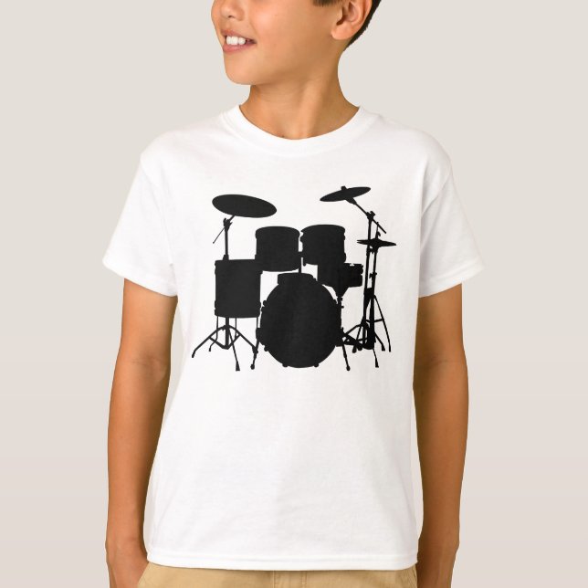 Camiseta del deporte de los niños de los tambores (Anverso)