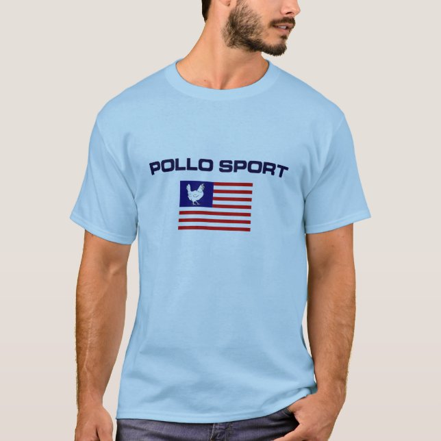 Camiseta del deporte de Pollo (Anverso)
