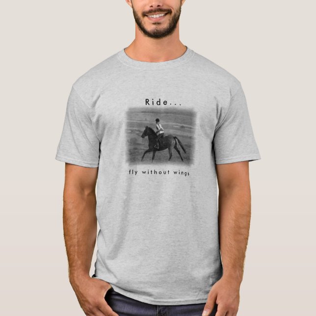 Camiseta del deporte del amante del caballo (Anverso)