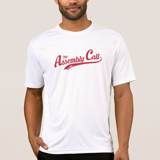 Camiseta del Deporte-Tek de la llamada de la (Anverso)