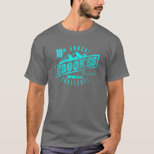 Camiseta del desafío de la montaña de Crookes en