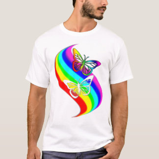 Camiseta del desbloqueo de la mariposa