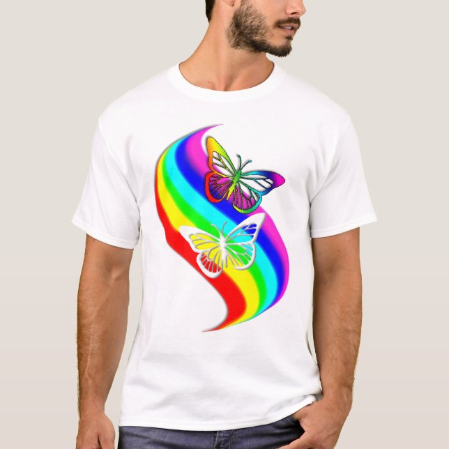 Camiseta del desbloqueo de la mariposa (Anverso)