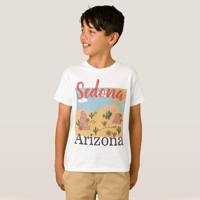 Camiseta del desierto de Sedona Arizona, de niño (Anverso completo)