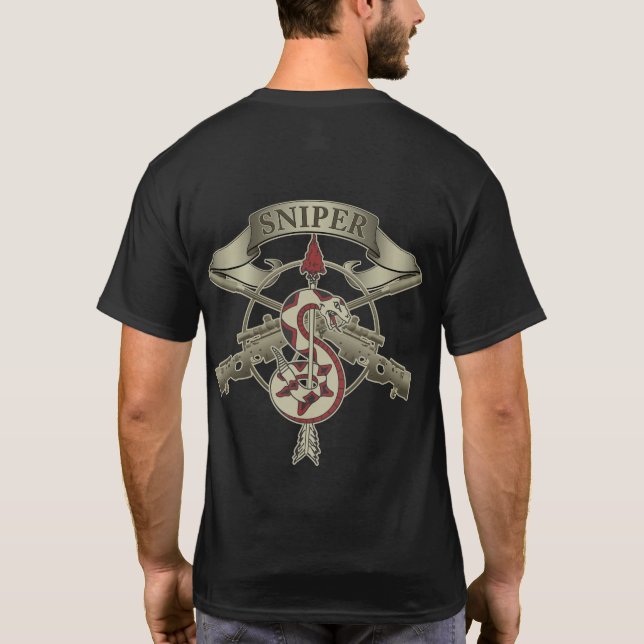 Camiseta del desierto de Sniper Insignia (Reverso)