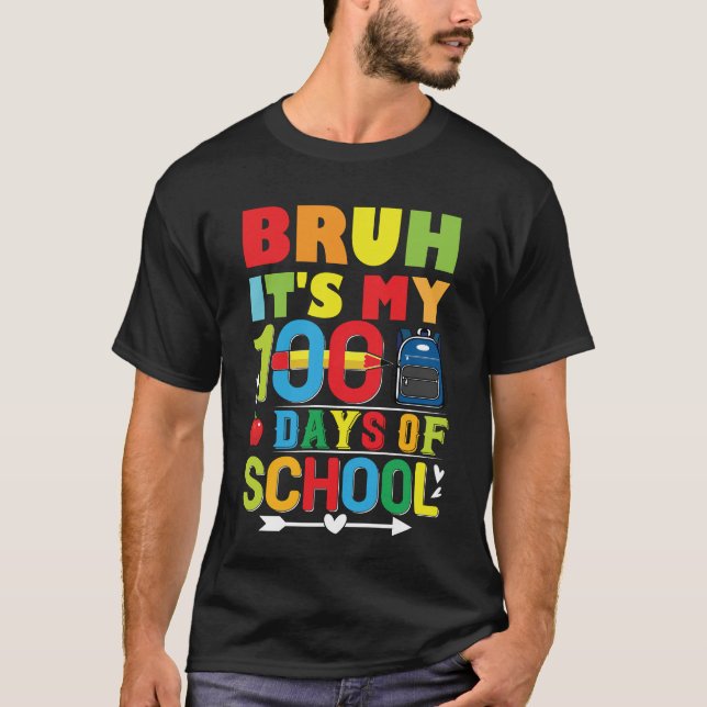 Camiseta del día 100 de colegio (Anverso)