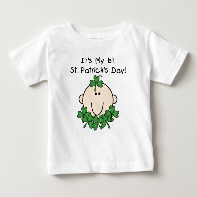 Camiseta del día de 1r St Patrick del bebé del (Anverso)