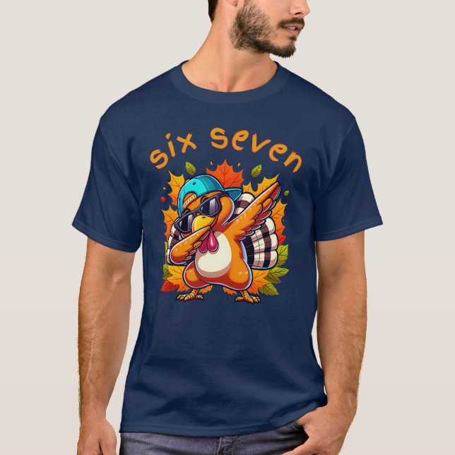 Camiseta del Día de Acción de Gracias 67 Seis Siet (Anverso)