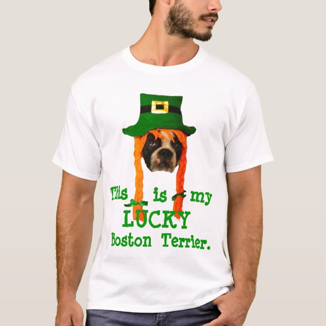 Camiseta del día de Boston Terrier St Patrick (Anverso)