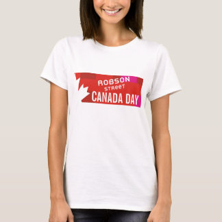 Camiseta del día de Canadá de la CALLE de ROBSON
