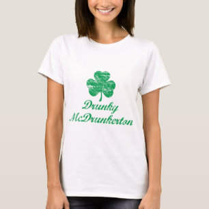Camiseta del día de Drunky McDrunkerton St Patric