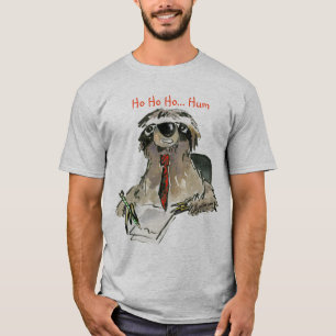 Camiseta del día de fiesta de la pereza del dibuj