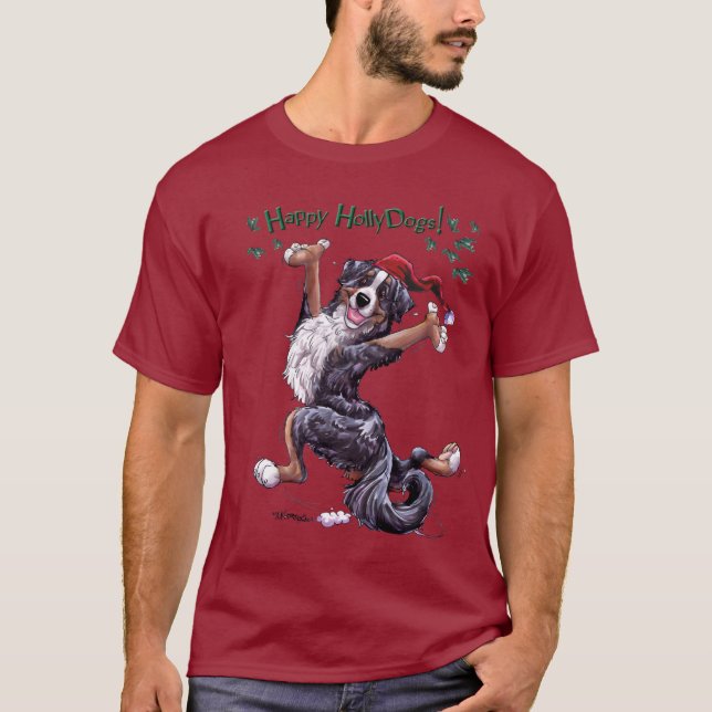 Camiseta del día de fiesta del perro de montaña de (Anverso)