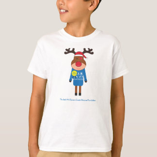Camiseta del día de fiesta del reno para la