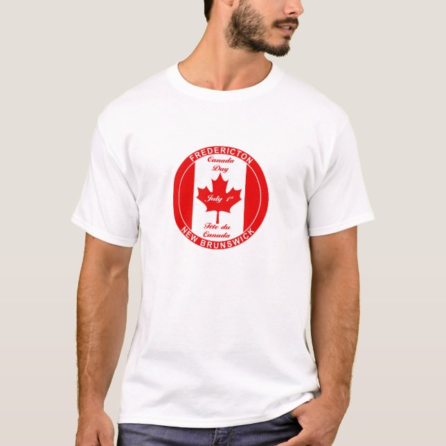 CAMISETA DEL DÍA DE FREDERICTON NUEVO BRUNSWICK (Anverso)