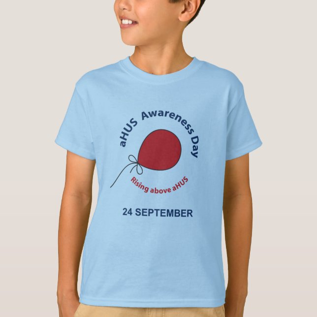 camiseta del día de la conciencia del aHUS (niños) (Anverso)