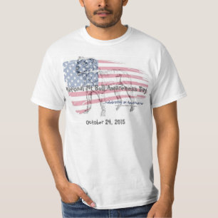 Camiseta del día de la conciencia del pitbull del