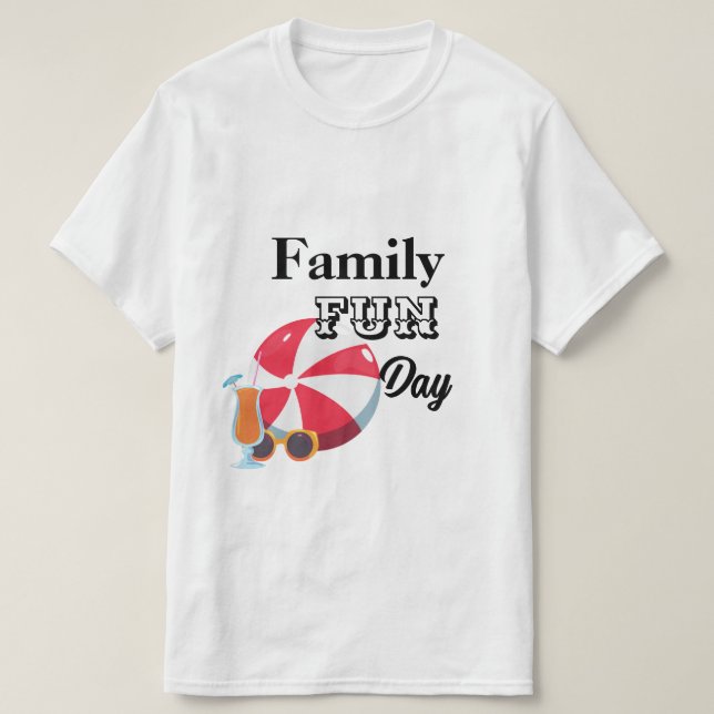Camiseta del Día de la Diversión Familiar (Diseño del anverso)