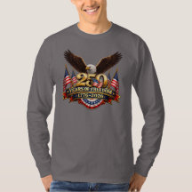 Camiseta del día de la independencia 250 años de l