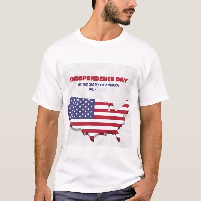 Camiseta del Día de la Independencia - audaz, libr (Anverso)
