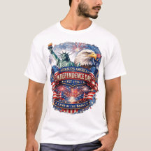 Camiseta del Día de la Independencia de Dios Bendi
