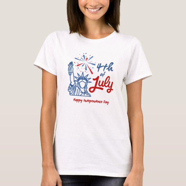 Camiseta del Día de la Independencia de la Mujer (Anverso)