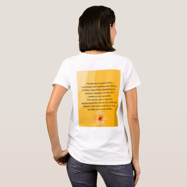 Camiseta del día de la madre (Reverso completo)