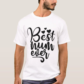 Camiseta del Día de la Madre con Corazones Lindos