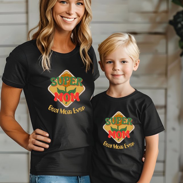 Camiseta del Día de la Madre del naranja Groovy (Subido por el creador)