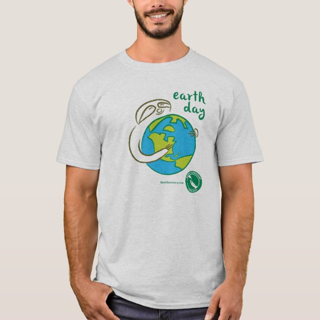 Camiseta del Día de la Tierra de la pereza (Anverso)