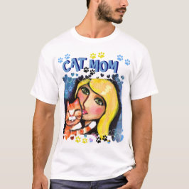 Camiseta del día de madre de la mamá del gato