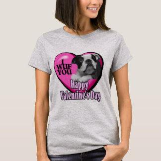 Camiseta del Día de San Valentín Boston Terrier