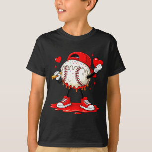 Camiseta del Día de San Valentín de béisbol para n