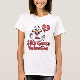 Camiseta del Día de San Valentín de Ganso Tonto -