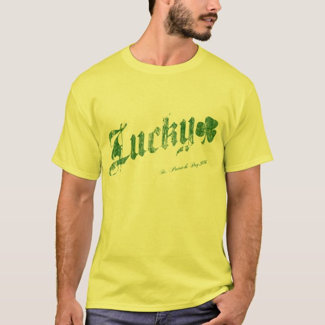 Camiseta del día de St Patrick afortunado - 3 (Anverso)