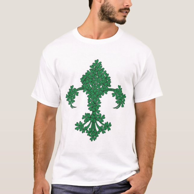 Camiseta del día de St Patrick del trébol de la (Anverso)