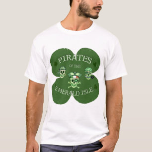 Camiseta del día de St Patrick irlandés del pirata