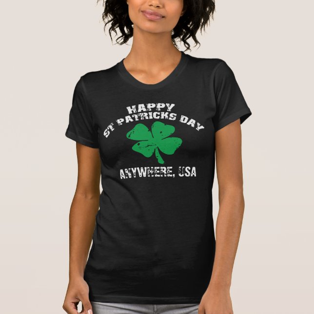 Camiseta del día de St Patrick personalizado (Anverso)