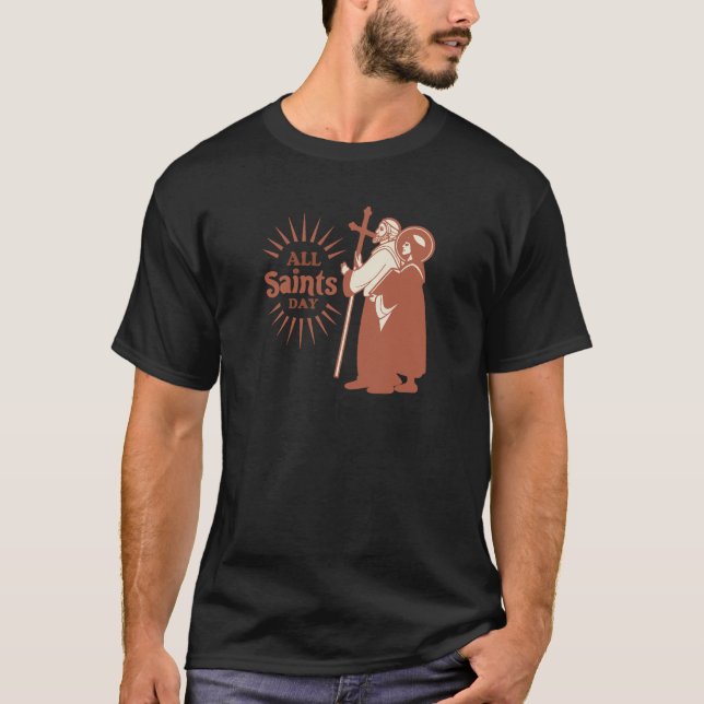 Camiseta del Día de Todos los Santos - Fe, oración (Anverso)