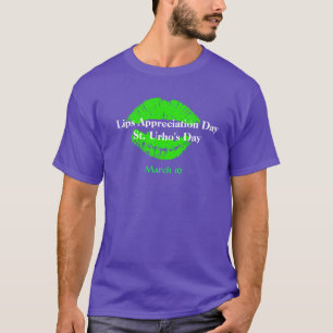 Camiseta del día del aprecio de los labios y del