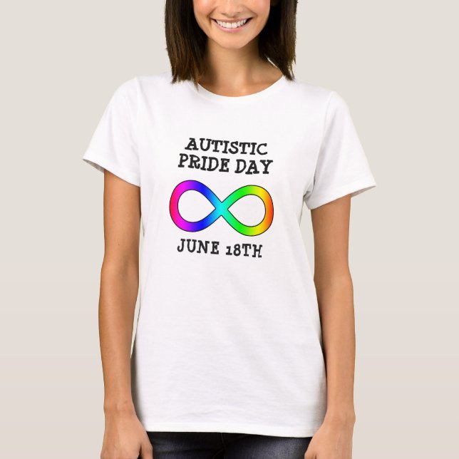 Camiseta del Día del Orgullo Autista 18 de junio (Anverso)