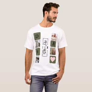 Camiseta del Día del Padre con collage de fotos mo