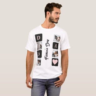 Camiseta del Día del Padre con collage de fotos mo