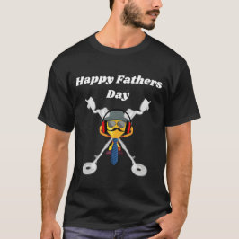Camiseta del Día del Padre de Detección metalizado