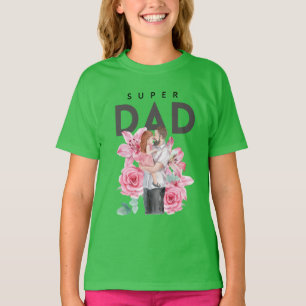 Camiseta del Día del Padre floral para niños