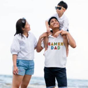 Camiseta del Día del Padre 'GAMER' DAD Colorida y 