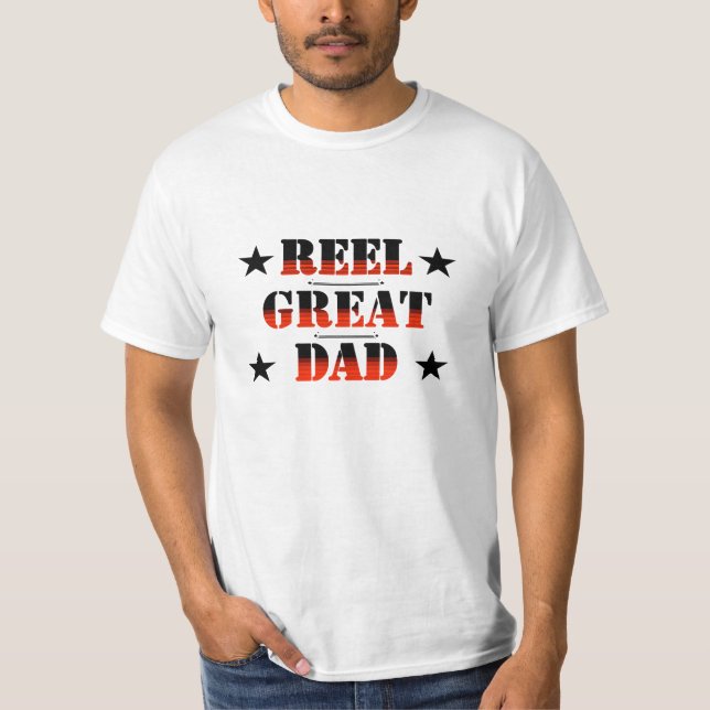 Camiseta del Día del Padre Grande Reel (Anverso)